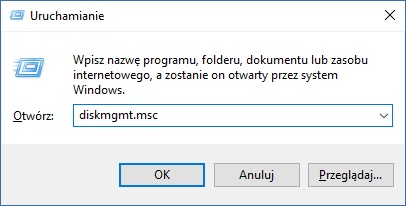 Zarządzanie dyskami MS Windows